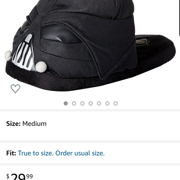 Men's Star Wars Darth Vader Plush Slippers - Picture 3 of 9